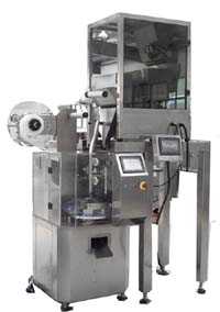 小四斗電子秤與三角袋茶葉包裝機組合